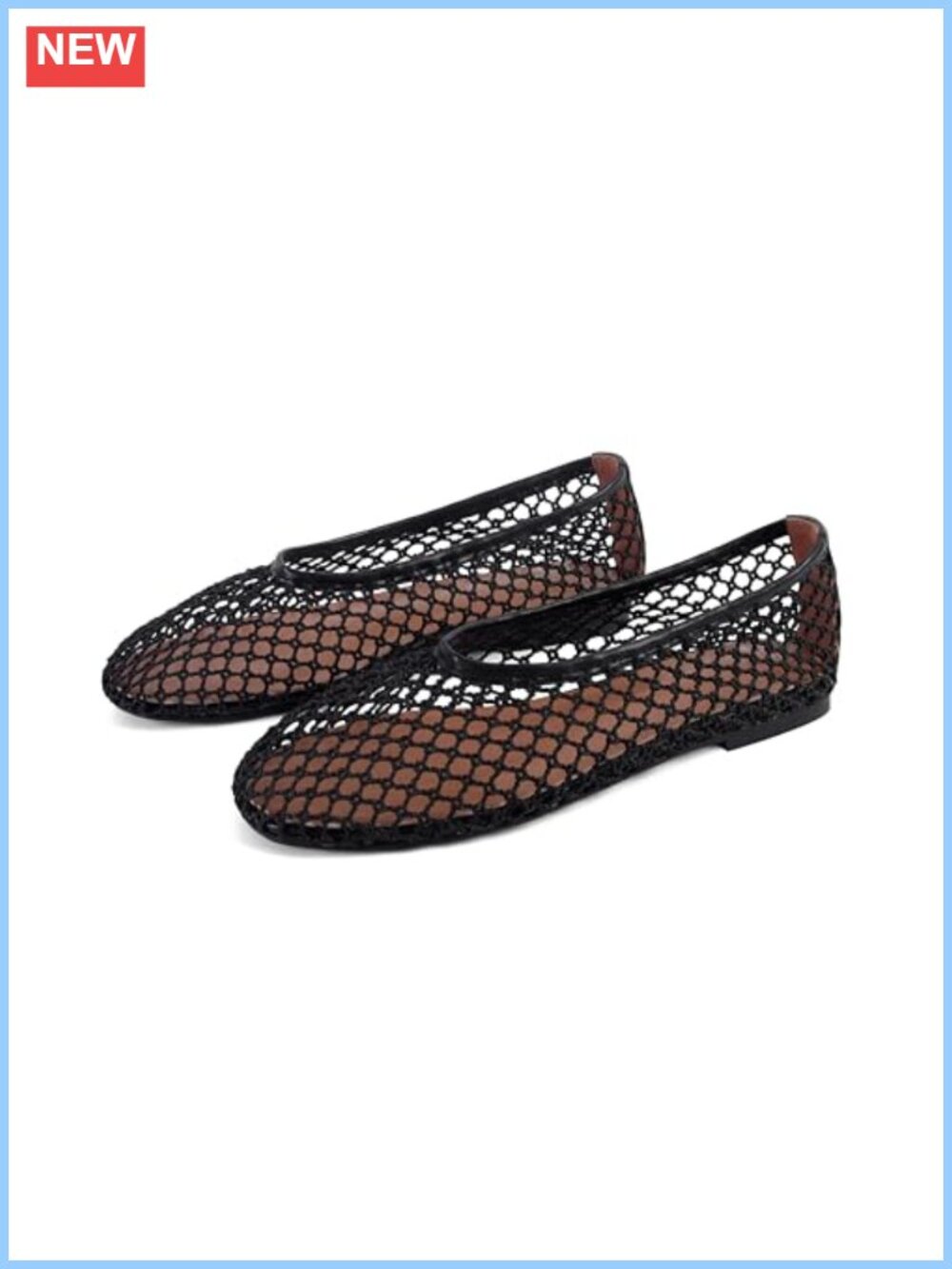 Woven Mesh Ballet Flats